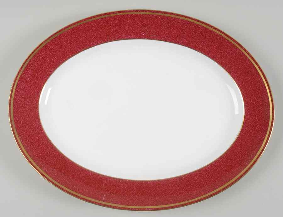 Swinburne Ruby 15" Oval Serving Platter by Wedgwood-1