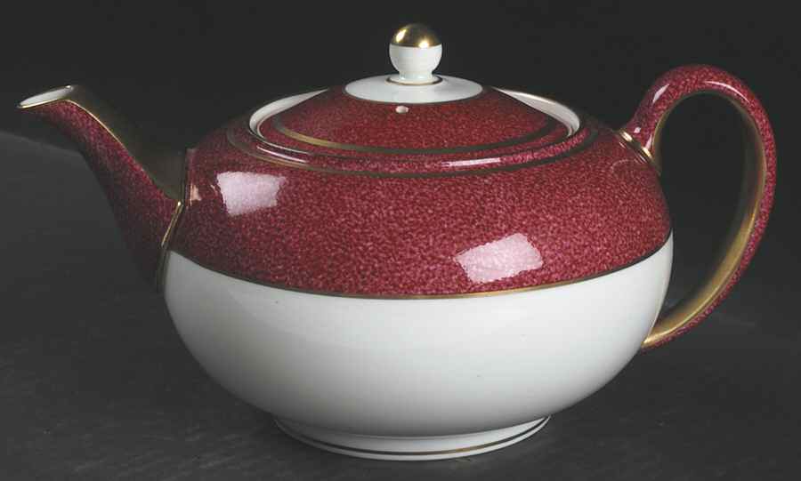 Swinburne Ruby Teapot & Lid by Wedgwood-1