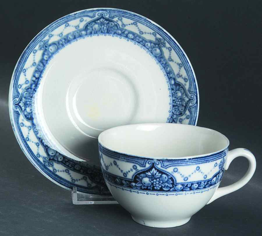 Sylvia Flat Cup & Saucer Set by Wedgwood-1