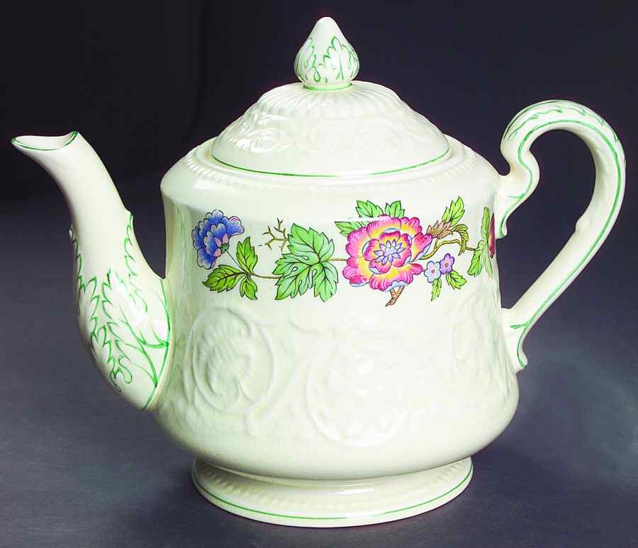 Tapestry Teapot & Lid by Wedgwood-1