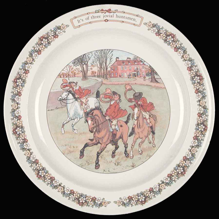 The Three Jovial Huntsmen Dinner Plate by Wedgwood-1