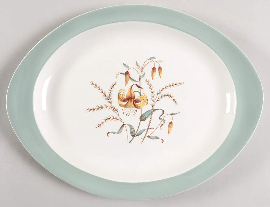 Tiger Lily 12" Oval Serving Platter by Wedgwood-1
