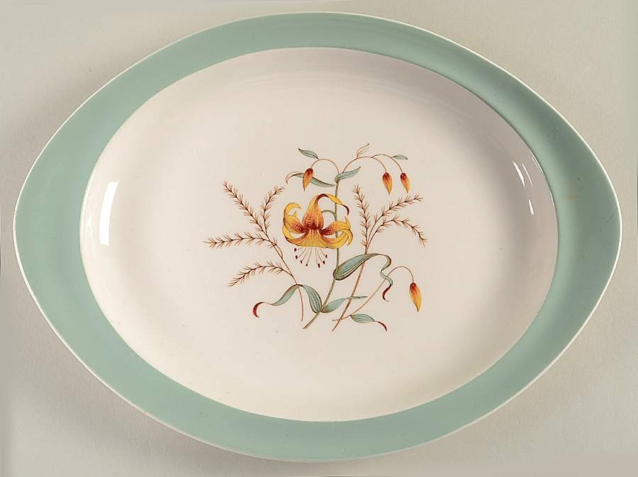 Tiger Lily 11" Oval Serving Platter by Wedgwood-1