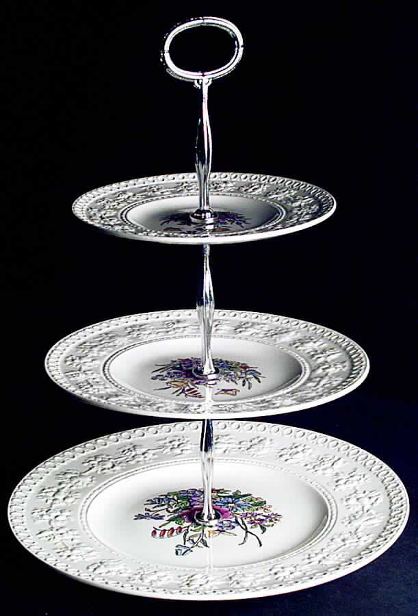 Tintern 13 7/8"-14 1/4" 3-Tiered Serving Tray(DP,SP,BB) HC by Wedgwood-1