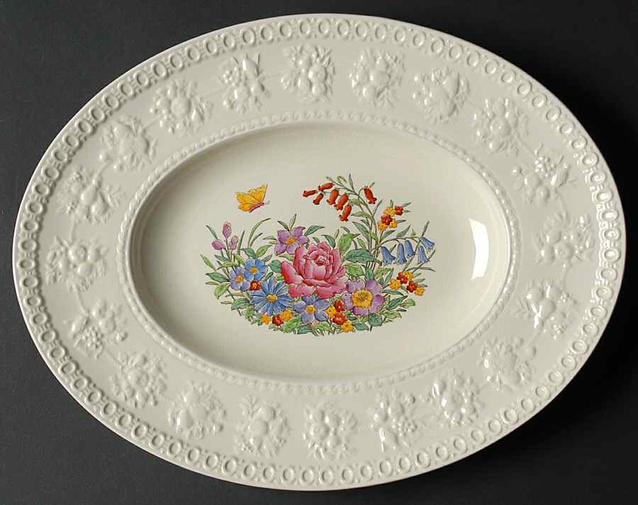 Tintern 12" Oval Serving Platter by Wedgwood-1