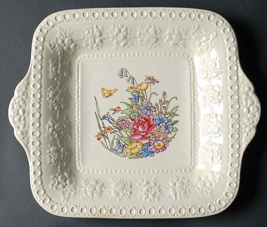 Tintern Square Handled Cake Plate by Wedgwood-1