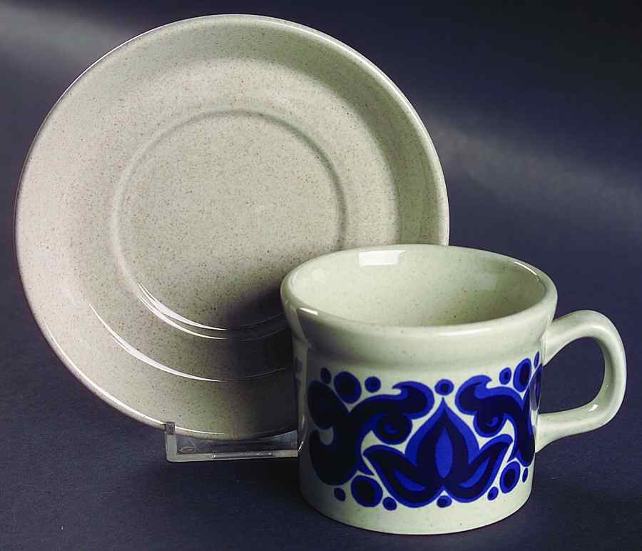 Toledo Flat Cup & Saucer Set by Wedgwood-1