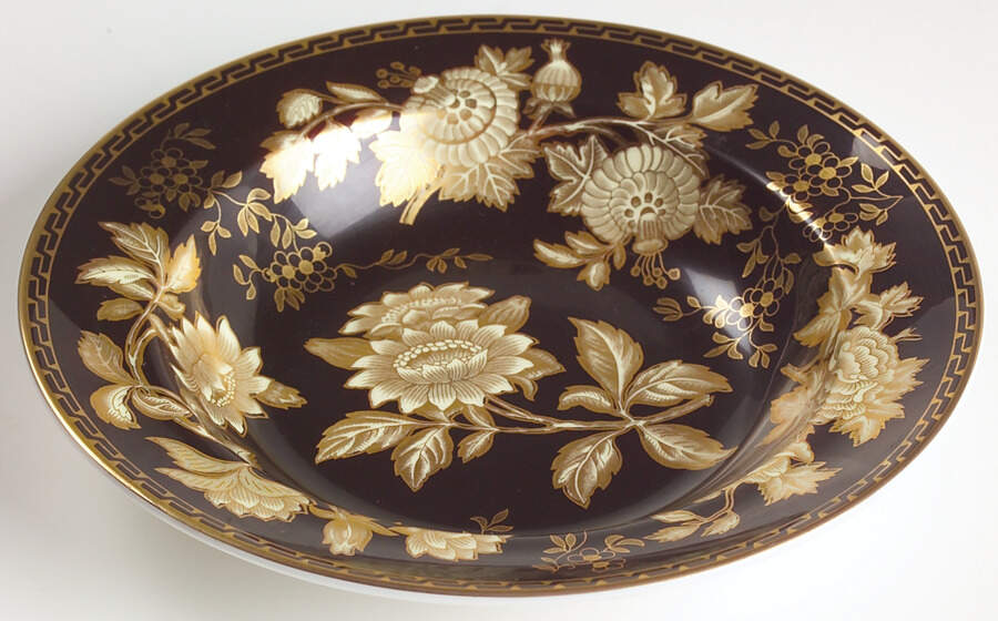 Tonquin Black Rim Soup Bowl by Wedgwood-1