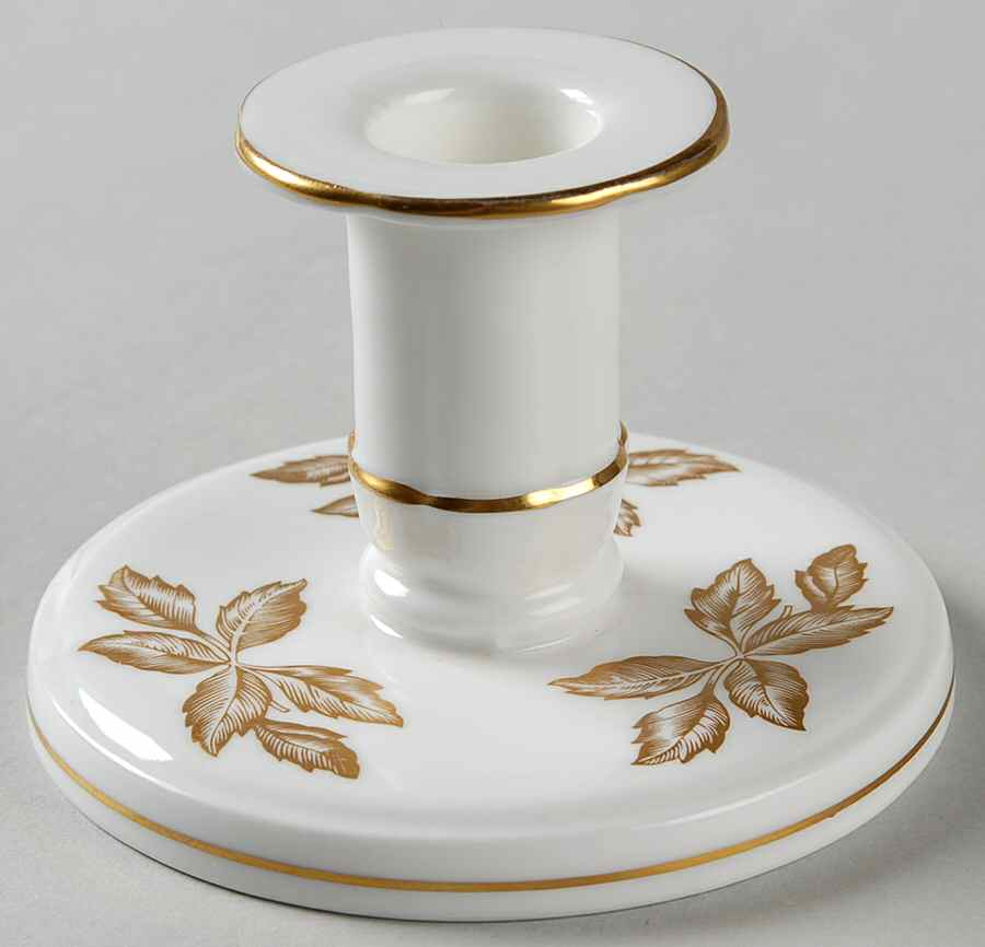 Tonquin Gold Single Light Candlestick by Wedgwood-1