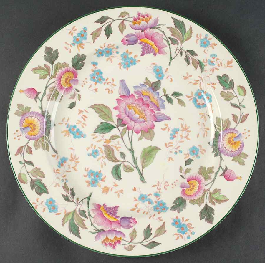 Tonquin Ivory Multicolor (Scalloped) 15" Chop Plate (Round Platter) by Wedgwood-1