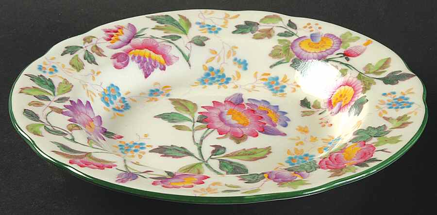 Tonquin Ivory Multicolor (Scalloped) Rim Soup Bowl by Wedgwood-1