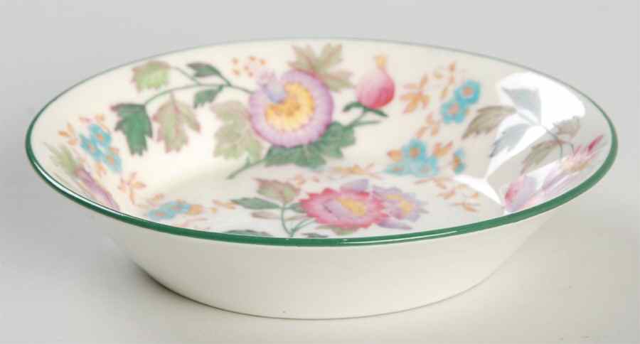 Tonquin Ivory Multicolor (Scalloped) Fruit/Dessert (Sauce) Bowl by Wedgwood-1