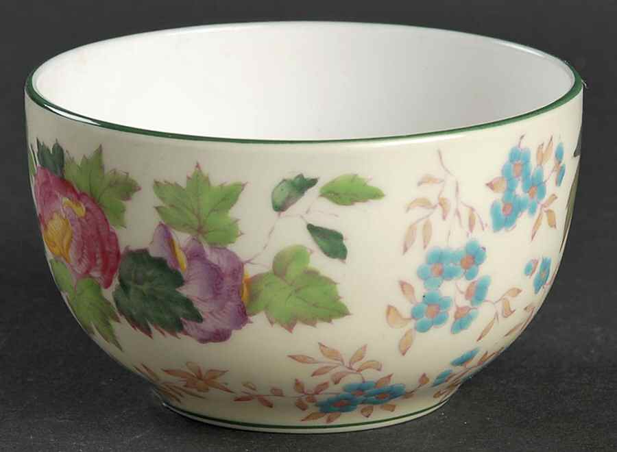 Tonquin Ivory Multicolor (Scalloped) Open Sugar Bowl by Wedgwood-1