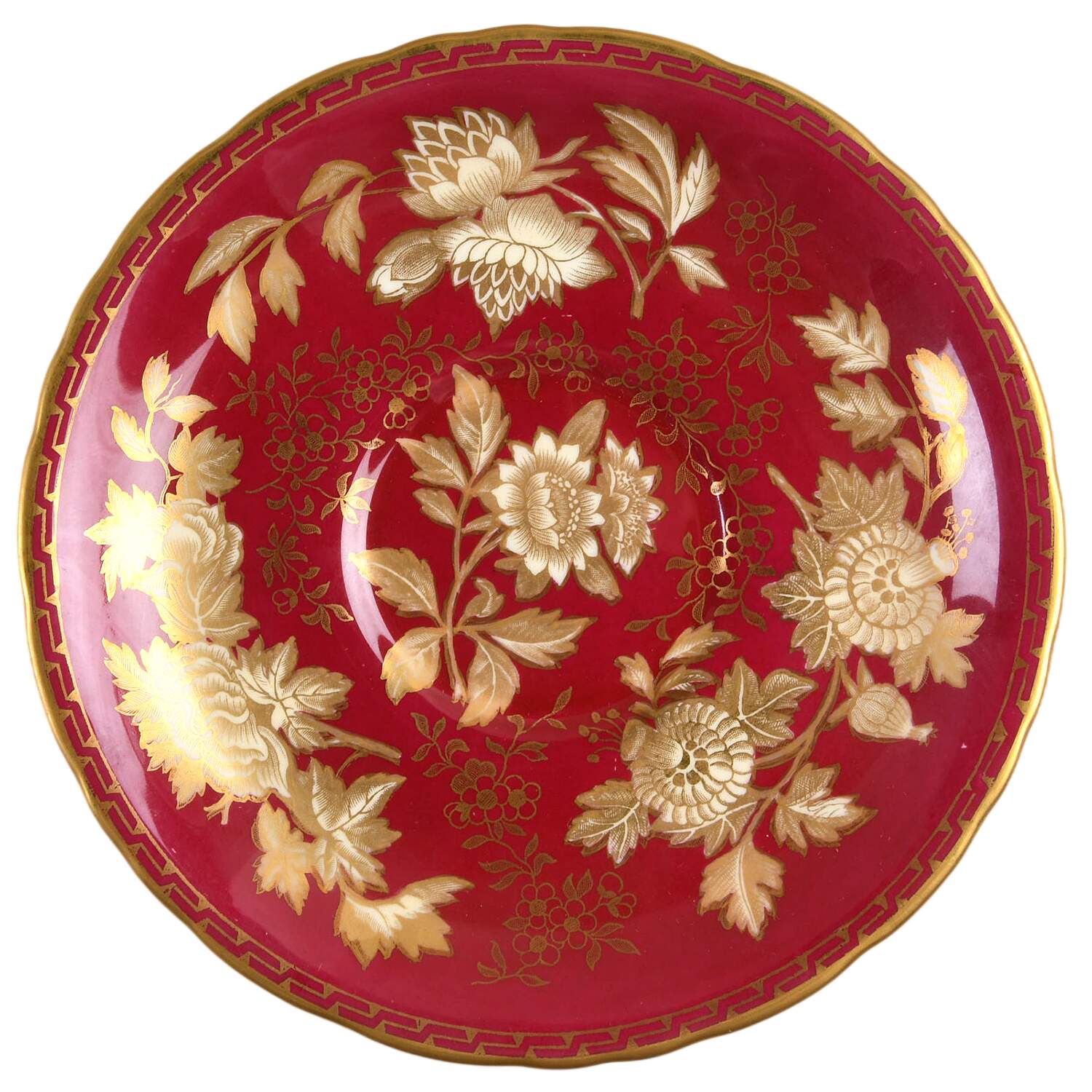 Tonquin Ruby Saucer for Cream Soup Bowl by Wedgwood-1