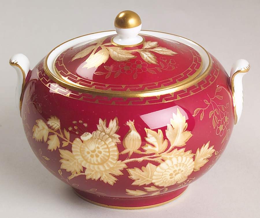 Tonquin Ruby 146 Shape Sugar Bowl & Lid by Wedgwood-1