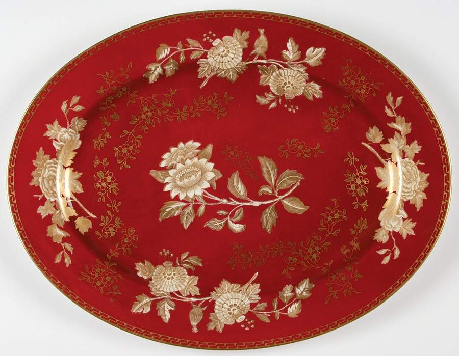 Tonquin Ruby 16" Oval Serving Platter by Wedgwood-1