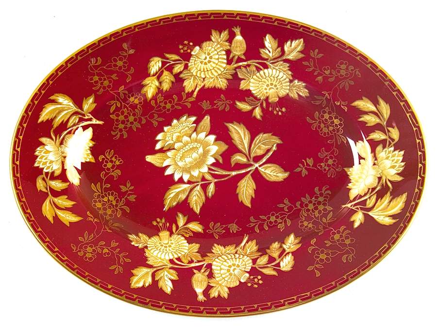 Tonquin Ruby 10" Oval Serving Platter by Wedgwood-1