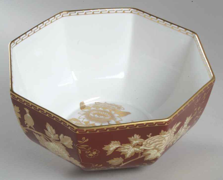Tonquin Ruby 8" Octagonal Vegetable Bowl by Wedgwood-1