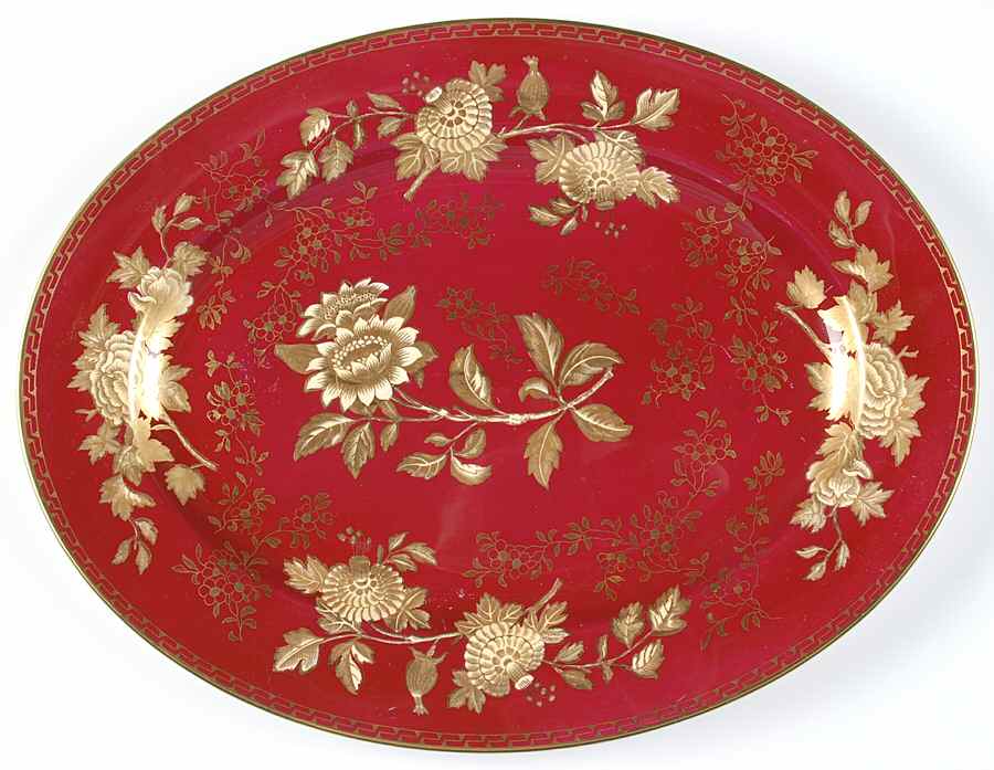 Tonquin Ruby 15" Oval Serving Platter by Wedgwood-1
