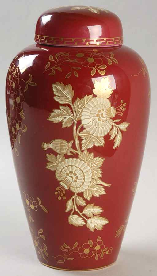 Tonquin Ruby Ginger Jar & Lid by Wedgwood-1