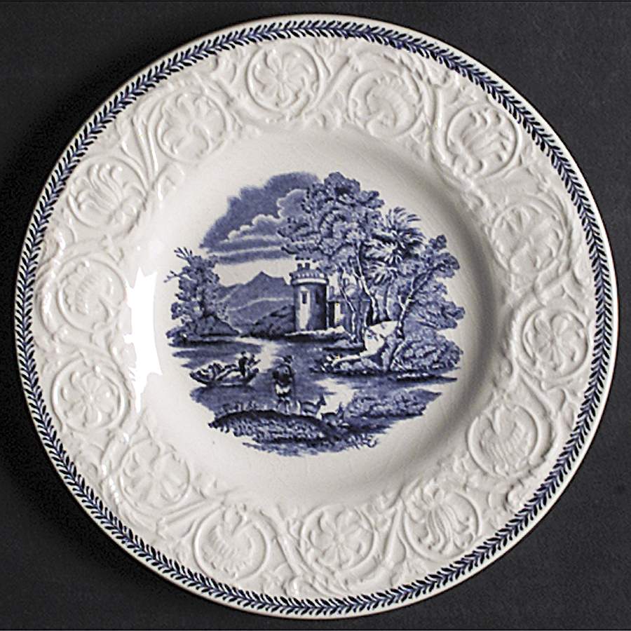 Torbay Blue Bread & Butter Plate by Wedgwood-1