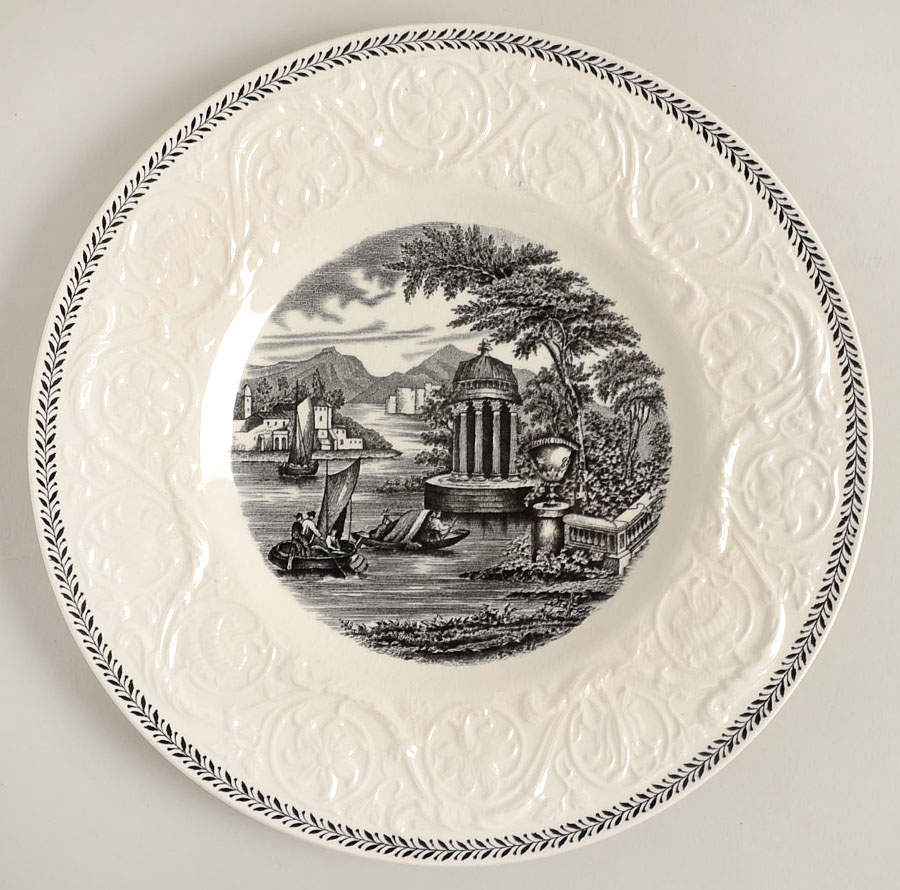 Torbay Black Salad Plate by Wedgwood-1