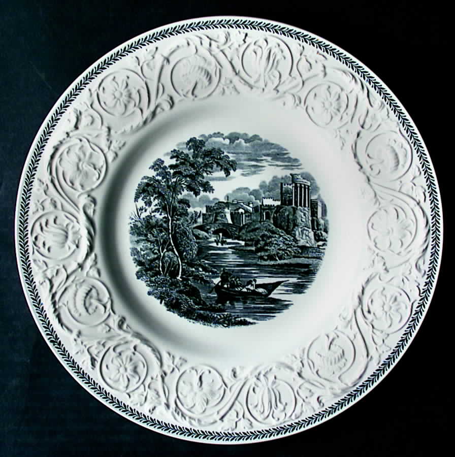 Torbay Black Dinner Plate by Wedgwood-1