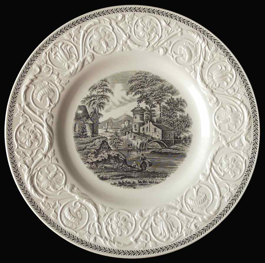 Torbay Black Dinner Plate by Wedgwood-1