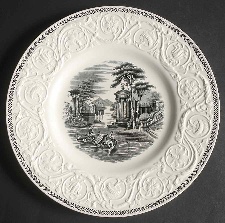 Torbay Black Dinner Plate by Wedgwood-1