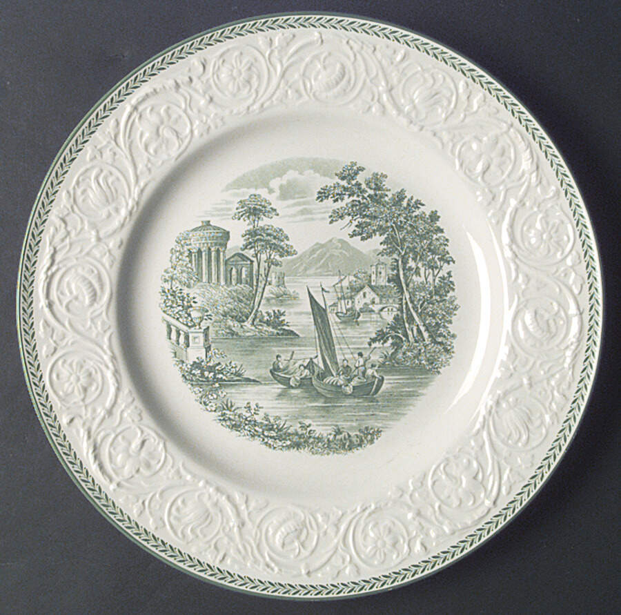 Torbay Green 12" Chop Plate (Round Platter) by Wedgwood-1