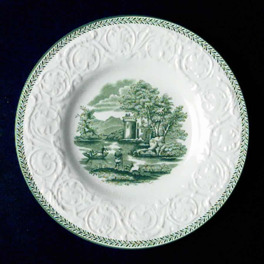 Torbay Green Bread & Butter Plate by Wedgwood-1