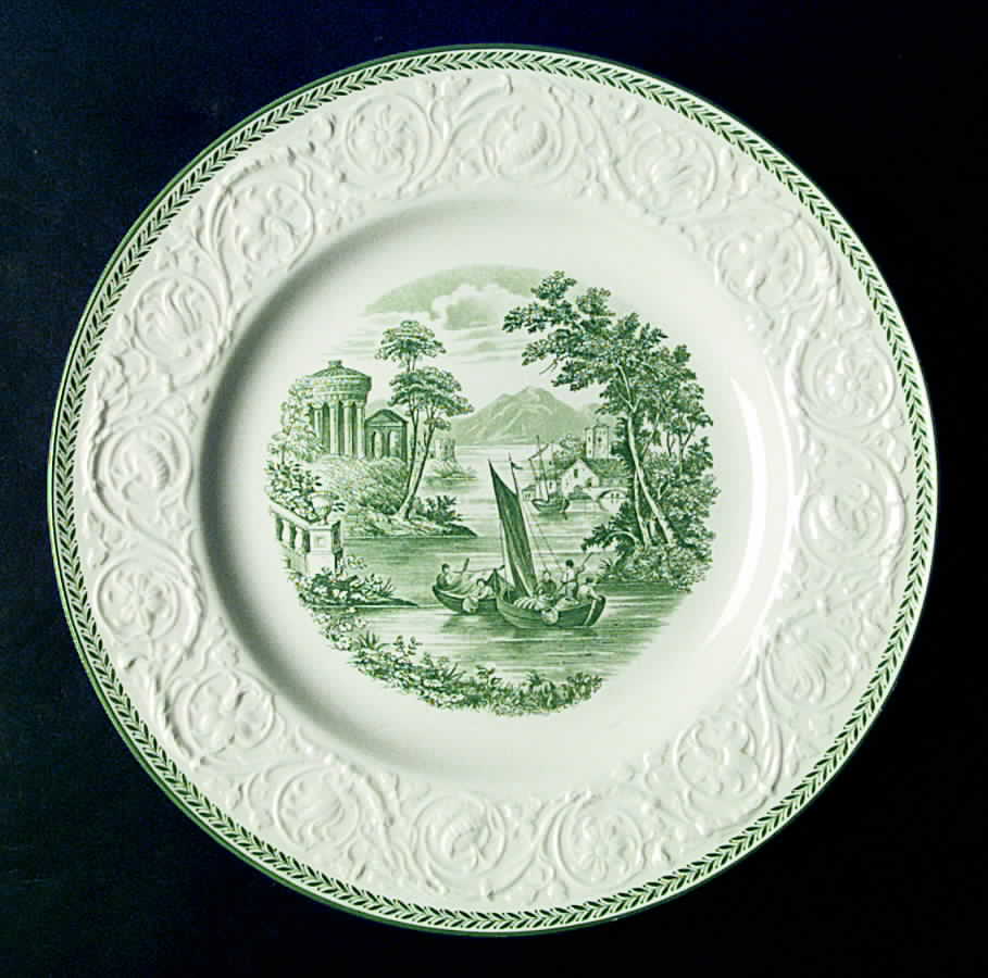 Torbay Green 13" Chop Plate (Round Platter) by Wedgwood-1