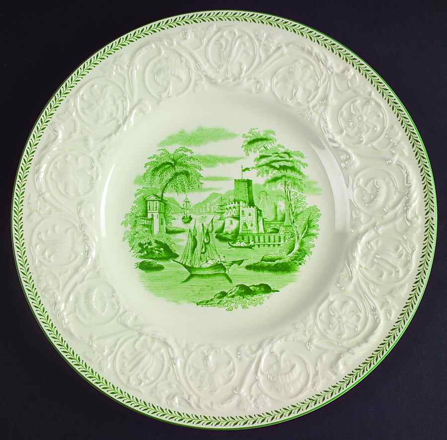Torbay Green Luncheon Plate by Wedgwood-1