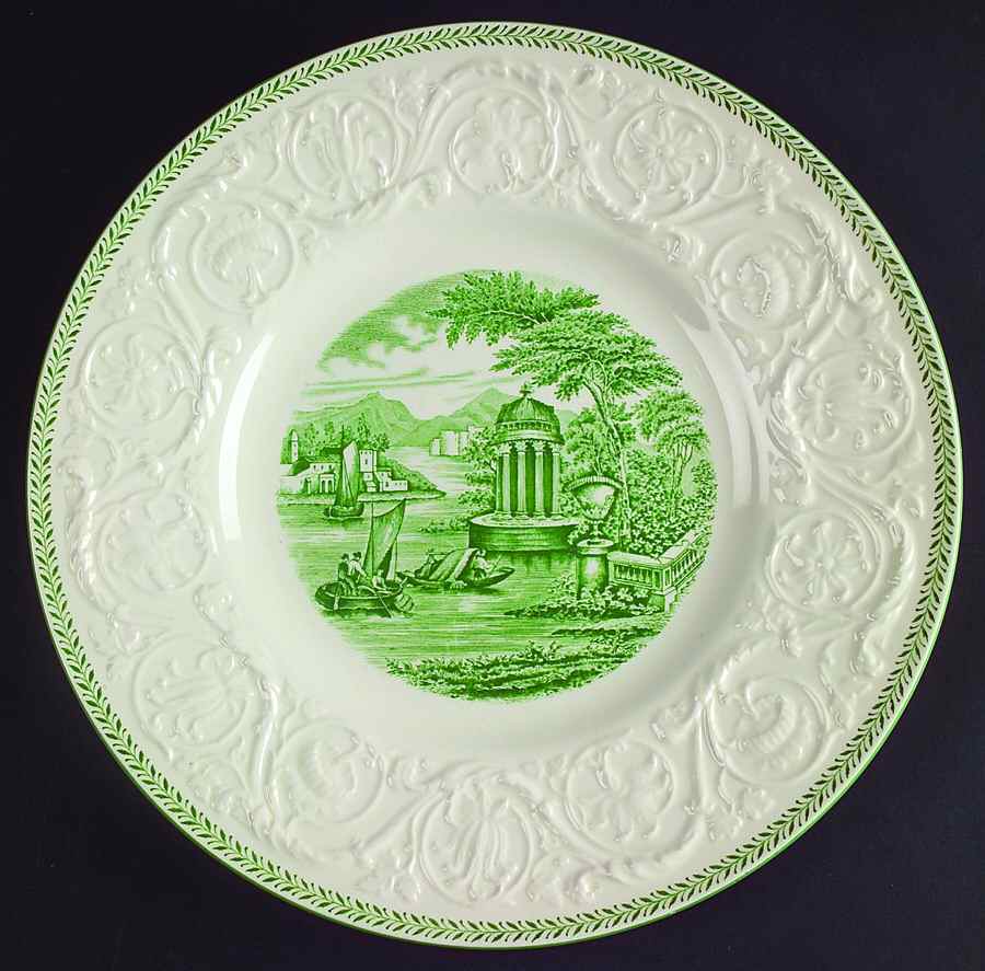 Torbay Green Luncheon Plate by Wedgwood-1
