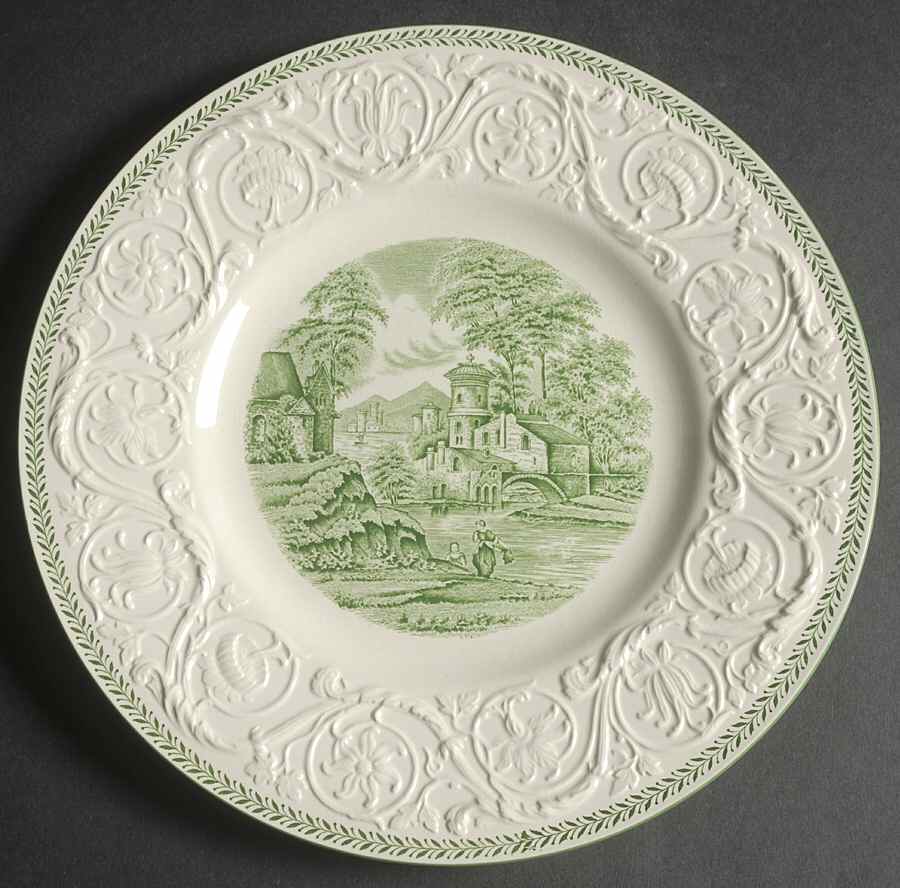 Torbay Green Luncheon Plate by Wedgwood-1