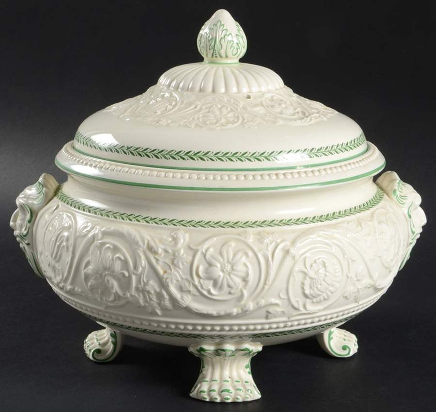 Torbay Green Round Covered Vegetable by Wedgwood-1