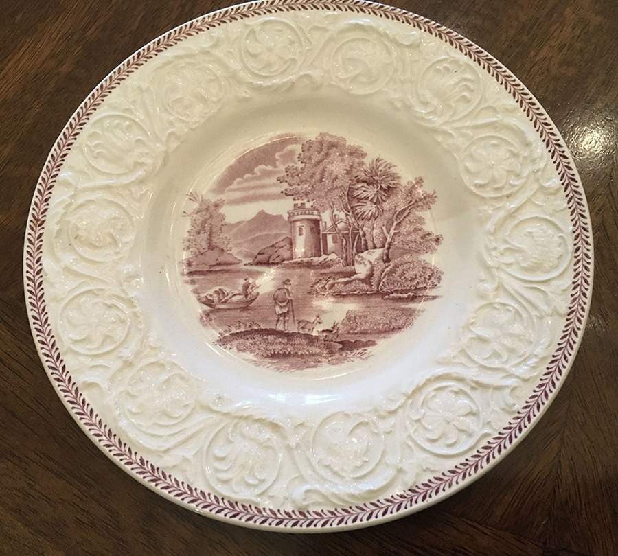 Torbay Puce (Brownish Purple) Dinner Plate by Wedgwood-1