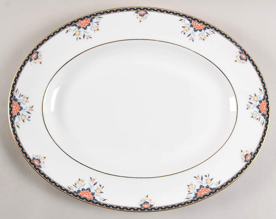 Touraine 14" Oval Serving Platter by Wedgwood-1
