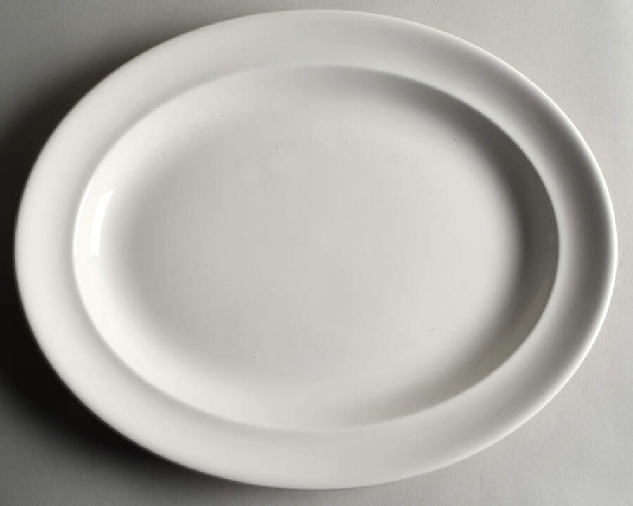 Traditional (Plain) 14" Oval Serving Platter by Wedgwood-1