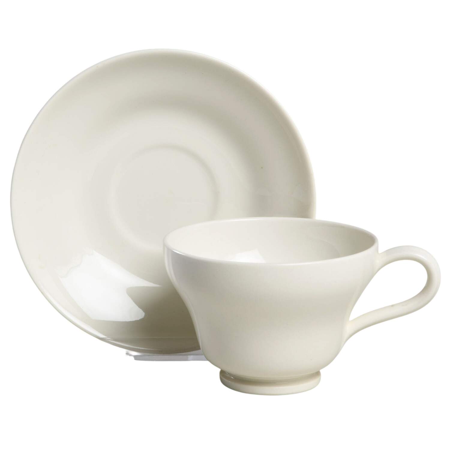 Traditional (Plain) Footed Cup & Saucer Set by Wedgwood-1
