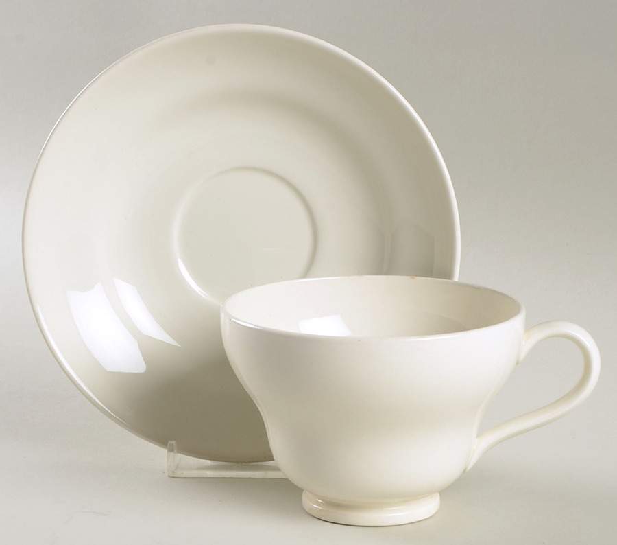 Traditional (Plain) Breakfast Cup & Saucer Set by Wedgwood-1