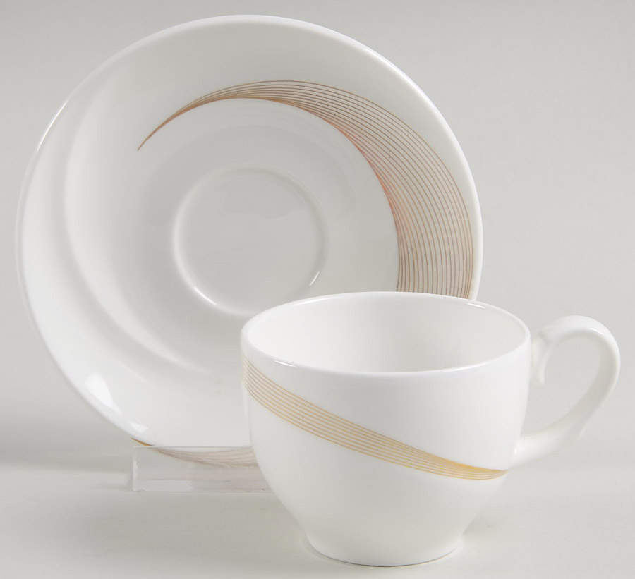 Tranquility Flat Demitasse Cup & Saucer Set by Wedgwood-1