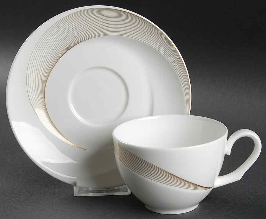 Tranquility Flat Cup & Saucer Set by Wedgwood-1