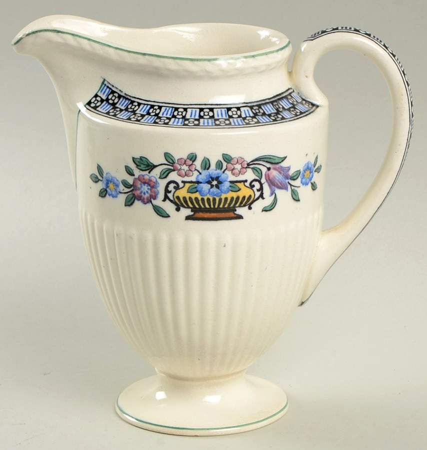Trentham Light Blue Navy Creamer by Wedgwood-1