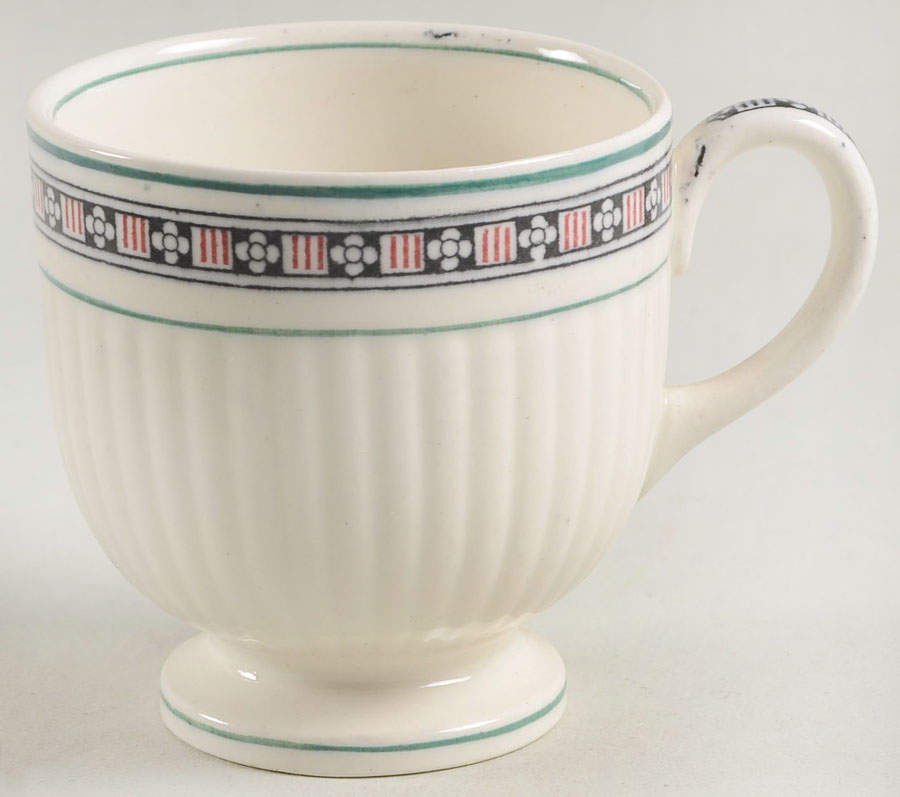 Trentham Light Blue Navy Footed Demitasse Cup by Wedgwood-1