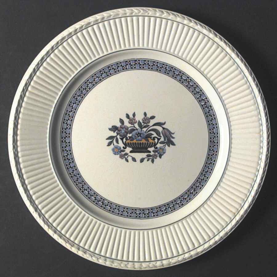 Trentham Light Blue Navy Dinner Plate by Wedgwood-1