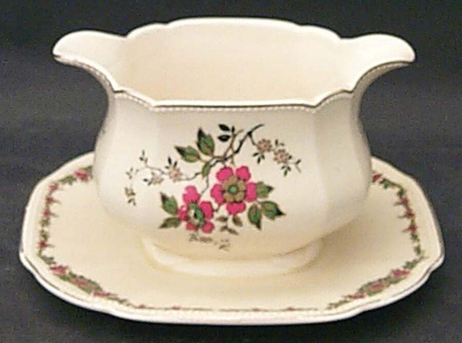 Trentham Gravy Boat with Attached Underplate by Wedgwood-1