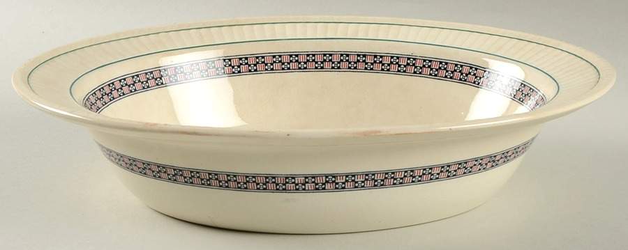 Trentham Red 11" Oval Vegetable Bowl by Wedgwood-1