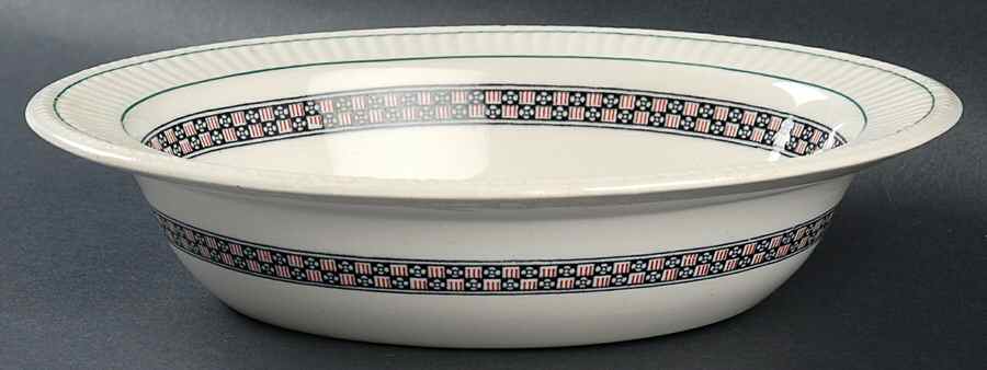 Trentham Red 9" Oval Vegetable Bowl by Wedgwood-1