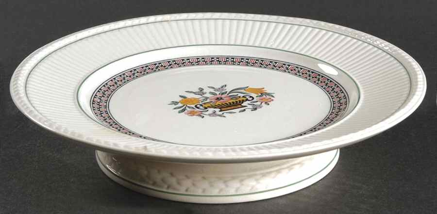 Trentham Red Footed Cake Plate by Wedgwood-1